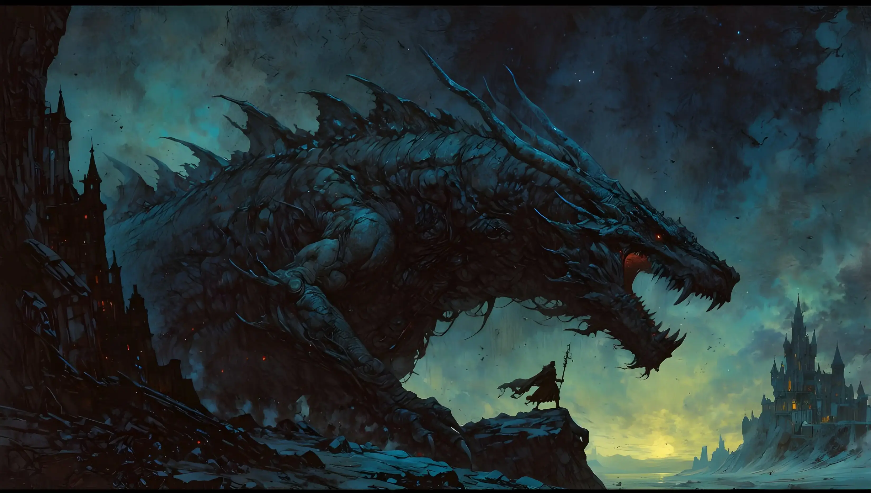 Unique Creative Dragons Scary Spooky Dark Samurai Best 4K Desktop Wallpapers Backdrops And 8K Backgrounds 12k High Resolution HD Of 2025 For Apple Mac Windows PC Linux Chromebooks