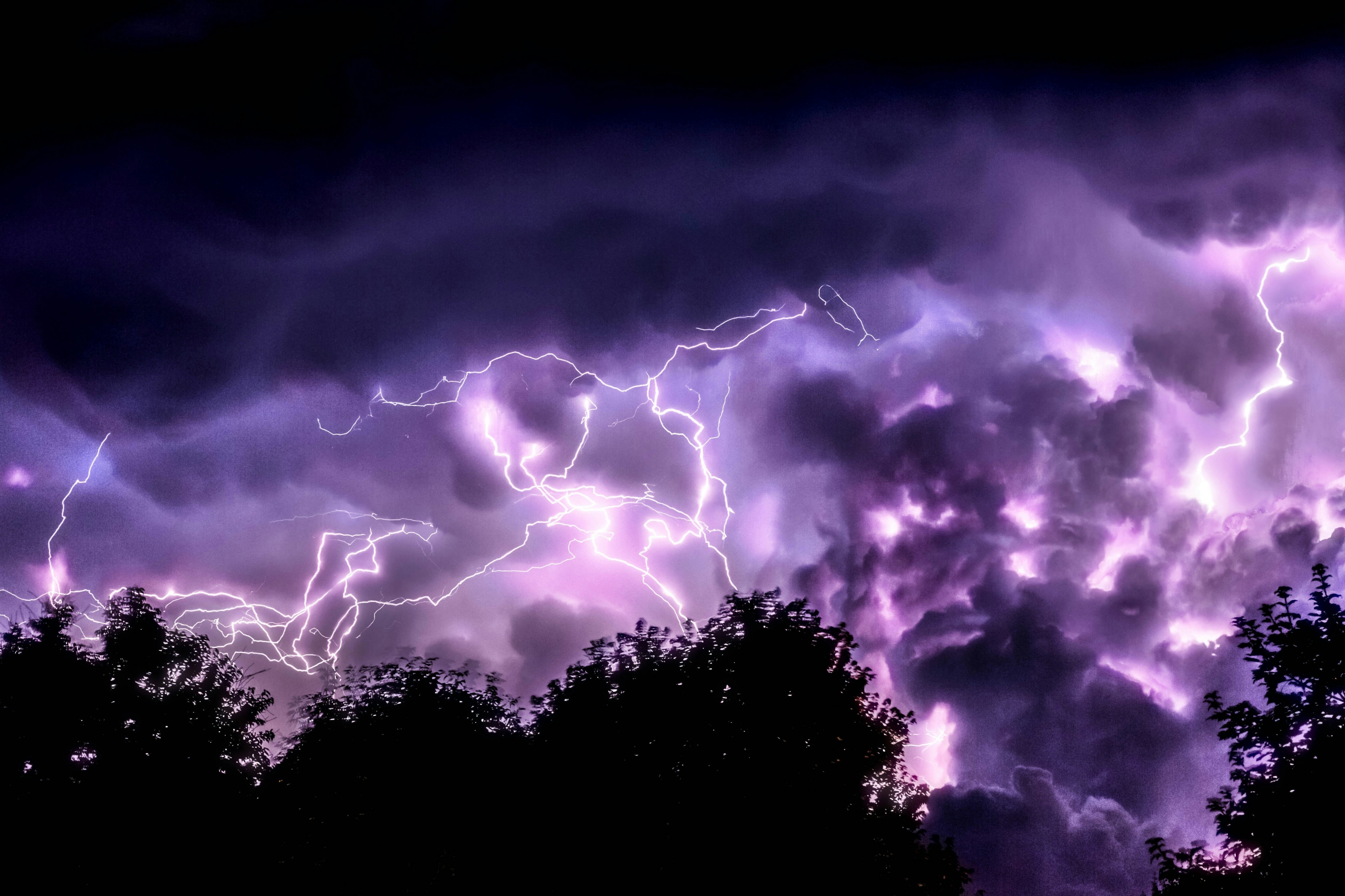 Vibrant Thunderstorm Lightning wallpaper for Apple iPhone, Apple Watch, Mac, iPad and Apple Watch