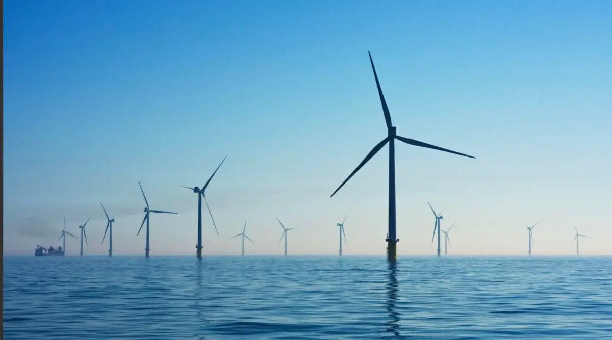 Wind Mill Windmill Wind Turbine Renewable Energy Clean Hundreds In The Ocean