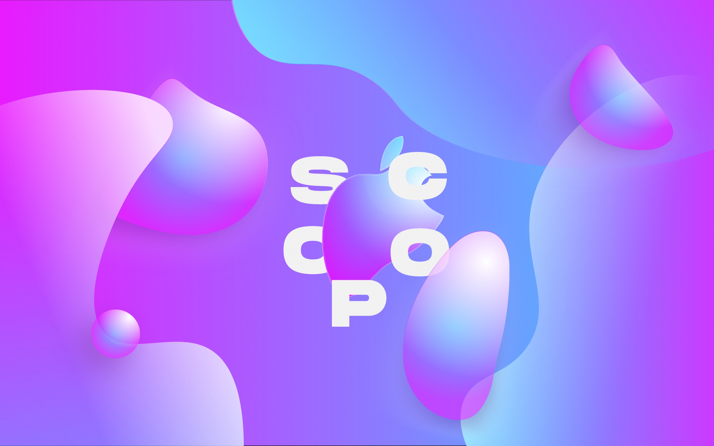 Apple Scoop Wallpaper In Purple-blue wallpaper for Apple iPhone, Mac, iPad and more