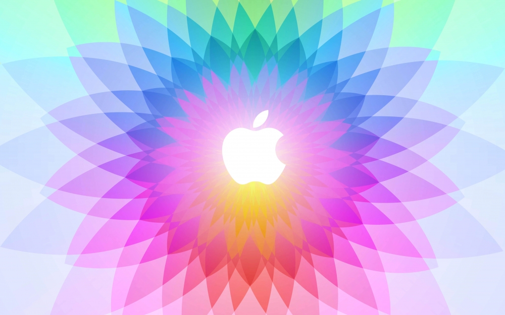 Colorful Rainbow Apple Logo wallpaper for Apple iPhone, Apple Watch, Mac, iPad and Apple Watch