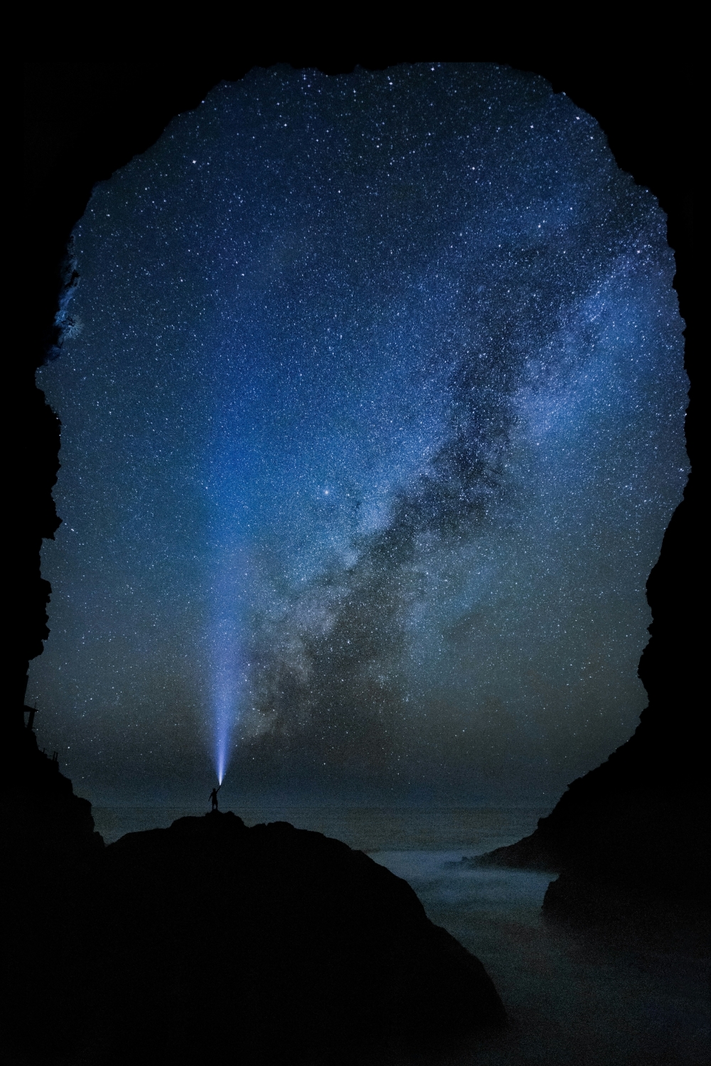 Cosmos Galaxy Stars From A Cave Flashlight