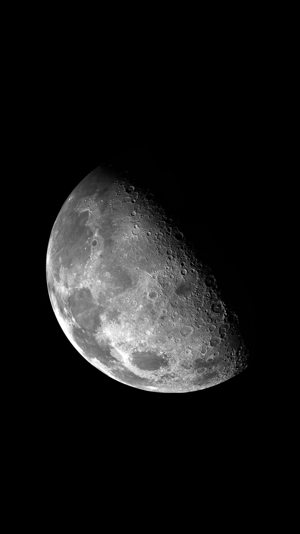 Moon With Craters Close Up